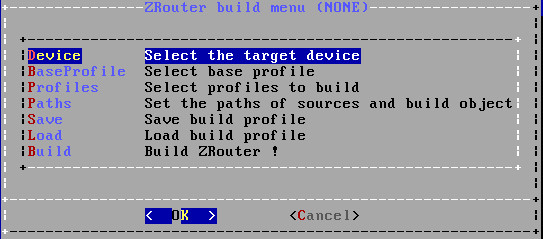 Main menu